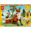 LEGO® Creator Orman Hayvanları: Kızıl Tilki 31154-9 Yaş ve Üzeri Çocuklar için Baykuş ve Sincap Model Seçenekleri İçeren 3’ü 1 Arada Yaratıcı Oyuncak Yapım Seti (667 Parça)