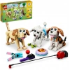 LEGO Creator Sevimli Köpekler 31137-7 Yaş ve Üzeri Çocuklar İçin Beagle, Poodle ve Labrador Modelleri İçeren Yaratıcı Oyuncak Yapım Seti (475 Parça)