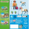 Playmobil 71243 Country Tay ile At, midilli çiftliği, at oyuncakları, eğlenceli, yaratıcı rol yapma, oyun seti, 4 yaş ve üzeri çocuklar için uygun