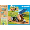 Playmobil Country 71249 Römorklu Traktör, Taşıma Kutuları Dahil, Organik Çiftlik İçin Yeşil Traktör, 4 Yaşından Büyük Çocuklar İçin Sürdürülebilir Oyuncak