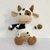 Sevimli 30 cm Karikatür İnek Peluş Oyuncak Çocuklar ve Gençler için hediye