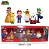 Süper Mario 6lı Set Mario ,Luigi, Yoshi, Prenses Figür Seti Oyuncaklar