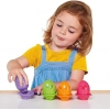 TOMY E73082 Toomies Hide and Squeak Yumurta ve Kaşık Set, Çok Renkli