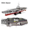 Uçak Gemisi Lego Yapı Blokları Seti 546 Parça 6-8 Yaş Donanma Savaş Gemisi Modeli Kit