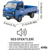 Uzaktan Kumandalı 2.4 Ghz RC Kamyonet Yük Taşıma Aracı Kapıları Açılabilen Sesli Işıklı Şarjlı