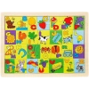 WOODY Ahşap Resimli Alfabe Puzzle Eğitici Ve Zeka Geliştiren Oyuncak