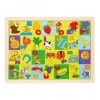 WOODY Ahşap Resimli Alfabe Puzzle Eğitici Ve Zeka Geliştiren Oyuncak