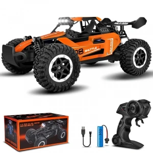 1:16 Off Road Şarjlı RC Uzaktan kumandalı TURUNCU Arazi Aracı 5 Kanallı Tek Bataryalı 20 Km/s Hızında Hediyelik Oyuncak