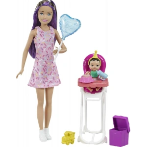 Barbie Skipper Bebek Bakıcısı Bebeği Oyun Seti Parti Temalı FHY97-GRP40