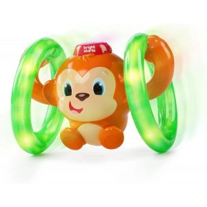 Bright Starts Roll & Glow Monkey 6 Ay ve Üzeri İçin Işıklı ve Sesli Emekleyen Bebek Oyuncağı