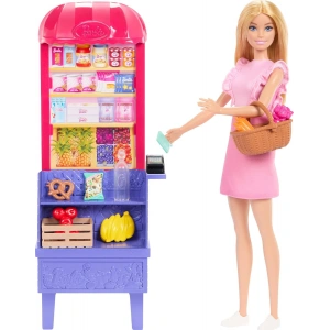 Barbie ve Teresanın Dostluk Tarifi Malibu Markette Bebek ve Oyun Seti JCT05