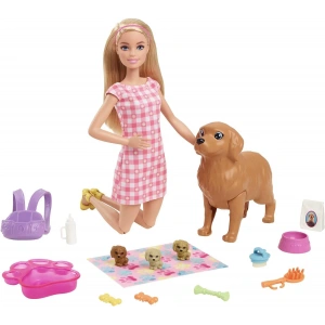 Barbie ve Yeni Doğan Köpekler Oyun Seti, 3 yaş ve üzeri, HCK75