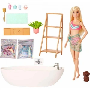 Barbie Wellness - Barbienin Spa Günü Oyun Seti, 3 yaş ve üzeri, HKT92