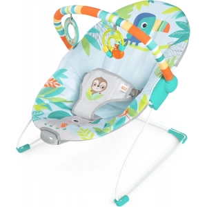 Bright Starts Yağmur Ormanı Titreşimli Ana Kucağı 0-6 Ay, 0-9 kg ya kadar