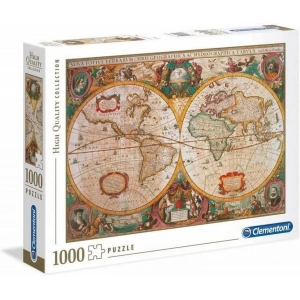 Clementoni 1000 Parça HQ Collection Yetişkin Puzzle 31229 Old Map