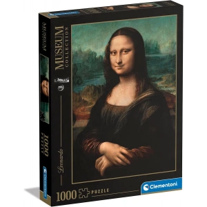 Clementoni - 1000 Parça Museum Collection Yetişkin Puzzle - Mona Lisa - Leonardo
