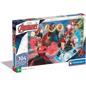 Clementoni 104 Parça Glitter Puzzle  Avengers 20347