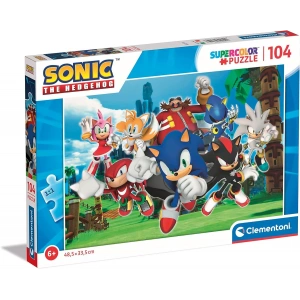 Clementoni 27159 Sonic Supercolor Puzzle 104 Parça