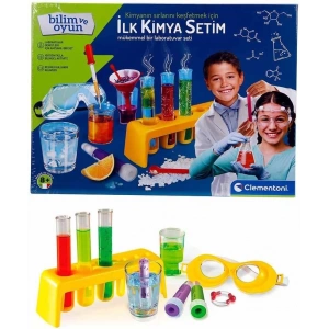 Clementoni İlk Kimya Deney Seti Renkli