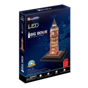 CubicFun 3D 28 Parça Puzzle Big Ben Saat Kulesi - İngiltere(Led Işıklı)
