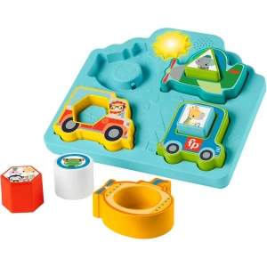 Fisher Price Sesli ve Işıklı Arabalar Puzzle HRP31