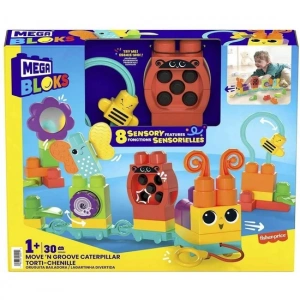 HKN44 Mega Bloks Hareketli Duyusal Gelişim Tırtılı  30 Parça +1 Yaş