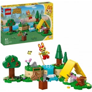 LEGO Animal Crossing Bunnie Açık Hava Aktivitelerinde 77047 – 6 Yaş ve Üzeri Kız ve Erkek Çocukları için Çadır ve Tavşan Minifigürleri İçeren Oyuncak Yapım Seti, Doğum Günü Hediyesi Fikri (164 Parça)
