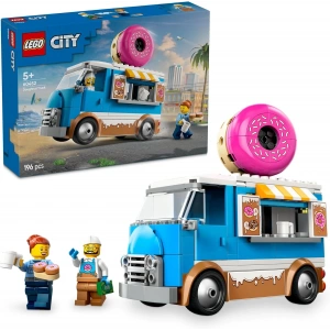 LEGO City Donut Kamyonu 60452-5 Yaş ve Üzeri Çocuklar için Yaratıcı Oyuncak Yapım Seti, Doğum Günü Hediyesi (196 Parça)