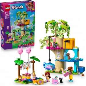 LEGO Friends Kedi Doğum Günü Partisi ve Ağaç Ev 42666 - 6 Yaş ve Üzeri Hayvansever Çocuklar için Yaratıcı Oyuncak Yapım Seti, Doğum Günü ve Özel Gün Hediye Fikri (321 Parça)