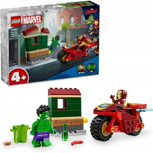 LEGO Marvel Motosikletli Iron Man ve Hulk 76287