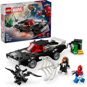 LEGO Marvel Örümcek Adam, Venom Arabasına Karşı 76309-7 Yaş ve Üzeri Çocuklar için Araç ve Minifigür İçeren Yaratıcı Oyuncak Yapım Seti, Doğum Günü Hediyesi (254 Parça)
