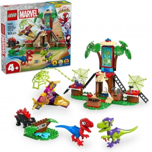 LEGO Marvel Spidey ve İnanılmaz Arkadaşları Ağaç Ev Karargahında Spidey ve Gobbynin Raptor Savaşı 11200-4 Yaş ve Üzeri Erkek ve Kız Çocuklar için Yaratıcı Oyuncak Yapım Seti (143 Parça)