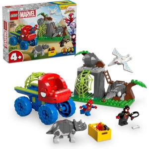 LEGO Marvel Spidey ve İnanılmaz Arkadaşları Spidey Ekibi Dinozor Kamyonlu Kurtarma 11199-4 Yaş ve Üzeri Çocuklar için Yaratıcı Oyuncak Yapım Seti (136 Parça)