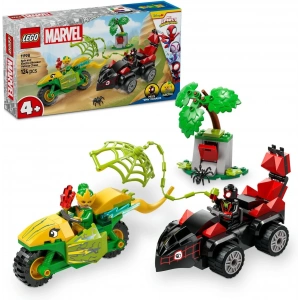 LEGO Marvel Spidey ve İnanılmaz Arkadaşları Spin ve Electro Dinozor Aracı Takibi 11198-4 Yaş ve Üzeri Erkek ve Kız Çocuklar için Yaratıcı Oyuncak Yapım Seti (124 Parça)