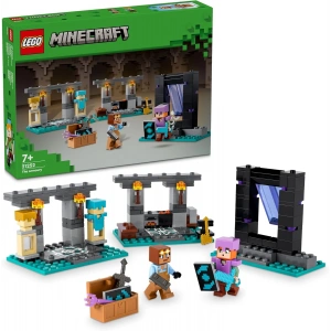 LEGO Minecraft Cephanelik 21252-7 Yaş Ve Üzeri Macera Oyunları Seven Çocuklar için 2 Adet LEGO Minecraft Figürü içeren Yaratıcı Oyuncak Yapım Seti (203 Parça)