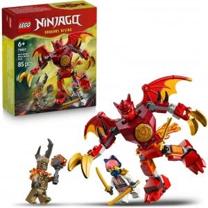 LEGO NINJAGO Kai’nin Ejderha Robotu Savaş Paketi 71851-6 Yaş ve Üzeri Çocuklar için Oyuncak Yapım Seti, Hediye Fikri (85 Parça)