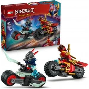 LEGO NINJAGO Kai’nin Motosiklet Hız Yarışı 71838-6 Yaş Üzeri Kız ve Erkek Çocuklar için Kainin Yarış Motosikleti ile İfrit Motosikleti ve 2 Minifigür İçeren Yaratıcı Oyuncak Yapım Seti (79 Parça)