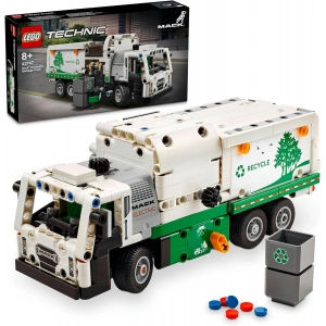 LEGO Technic Mack® LR Electric Çöp Kamyonu 42167-8 Yaş ve Üzeri Çocuklar için Geri Dönüşüm Temalı Koleksiyonluk Yaratıcı Oyuncak Model Yapım Seti (503 Parça)