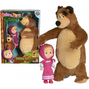 Maşa ile Koca Ayı - Masha and the Bear Masha Doll 12cm and Bear 25cm
