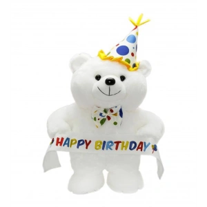Neco Peluş Papyonlu Happy Birthday Ayı 45 cm