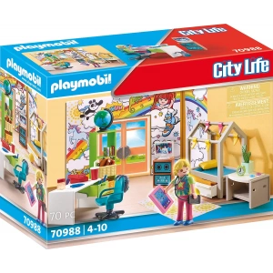 Playmobil 70988 Şehir Hayatı Modern Ev Lüks Genç Odası, eğlenceli, yaratıcı rol yapma, oyun setleri 4 yaş ve üzeri çocuklar için uygundur