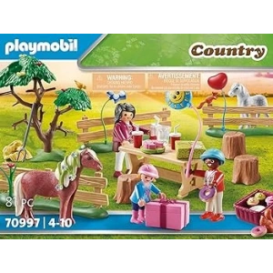 Playmobıl Country 70997 Midilli Çiftliğinde Çocuk Doğum Günü Partisi, 4 Yaş ve Üstü Çocuklar Için Oyuncak