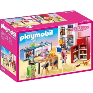 Playmobıl Dollhouse 70206 Aile Mutfağı, 4 Yaş ve Üstü