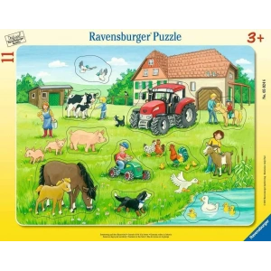 Ravensburger 50246 11 Parçalı Büyük Çerçeveli Puzzle Köyde Yaz
