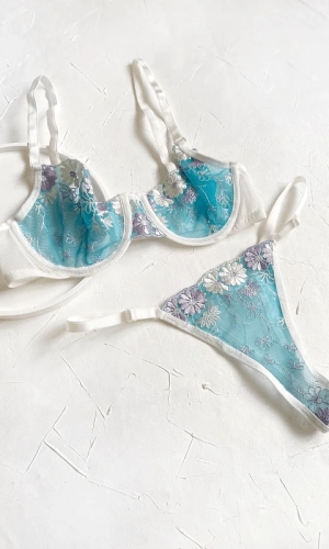 Underwire Lace Bra Set