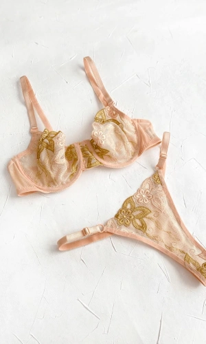 Underwire Lace Bra Set