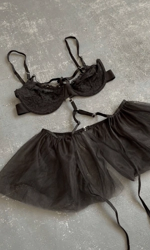 Lace Adjustable Elastic Garter Set