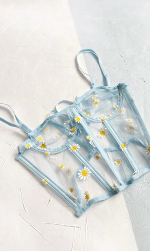 Daisy Printed Bustier