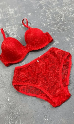 Lace Detailed Bra Set