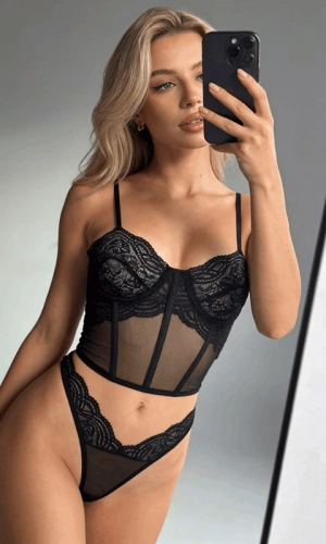 Lace Bustier Set
